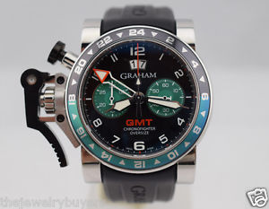 Graham Chronofighter GMT Oversize Big Date 47mm Watch 2OVGS - Mint