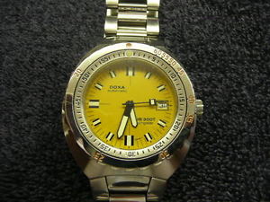 Doxa Divingstar automatic swiss dive watch, stainless steel 300T  Sub Rare