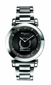 Ferragamo Women's FQ4070013 Minuetto Diamond Grey Dial Stainless Steel Watch