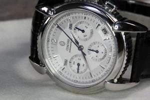CONCORD STAINLESS STEEL IMPRESSARIO CHRONOGRAPH REF. 14.G.210 WITH BOX & PAPERS!