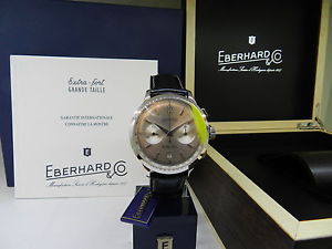 EBERHARD "" EXTRA FORT GRANDE TAILLE "" Ref. 31953CP  CHRONO AUTOMATIC  NUOVO
