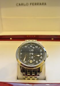 Carlo Ferrara stainless Regolatore automatic  watch, boxed, new, rare !