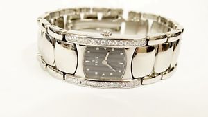 Ladies EBEL watch,Diamond Dial,Diamond bezel E9057A28-10 BELUGA quartz Swiss Mad