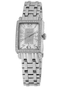 Gevril Women's 7249NVB Avenue of Americas Mini Diamond Steel Wristwatch