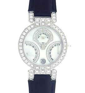 Harry Winston Premier Excenter 200/UAB134/WL.MD Diamonds Mother Of Pearl Watch