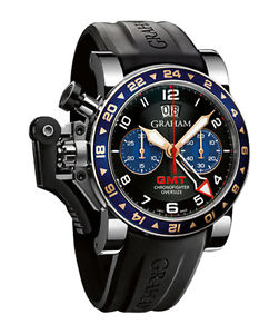 GRAHAM CHRONOFIGHTER OVERSIZE GMT 47MM WR 100M 48HR POWER RES 2OVGS.B26A.K10S