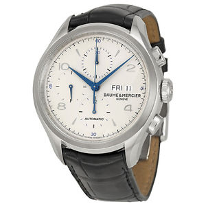 Baume et Mercier Clifton Automatic Chronograph Silver Dial Mens Watch 10123