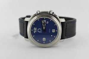 Anonimo Mod 2000 Millemetri Blue Dial Dive watch on Calfskin Strap