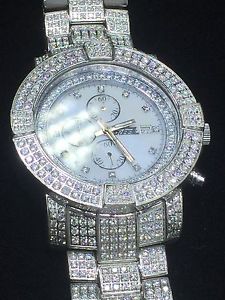 FREEZE 20.00 CT DIAMOND ( 713  Diamonds)  Watch GREAT CONDITION, MODEL # F6597