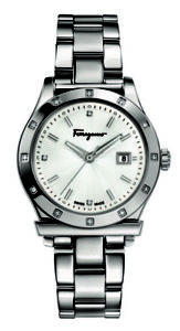 Ferragamo Women's FF3090014 FERRAGAMO 1898 Diamond Stainless Steel Date Watch