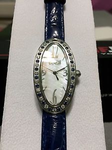 Effy Liberty Diamond/Sapphire 1.77 Tcw. Mother-of-Pearl Dial Watch