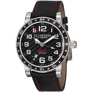 Graham Silverstone Time Zone Mens Automatic GMT Watch 2TZASB02A