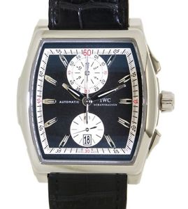 DA VINCI CHRONOGRAPH IW376403 IN STEEL AND LEATHER, 43x51MM