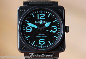 Bell & Ross BR01-92 Instrument Panel PVD & Blue Special Edition 46mm