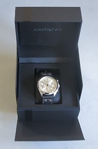 Hamilton Watch Swiss Auto. Pilot Pioneer Chronograph Leath. H76416755 NEW! 29365