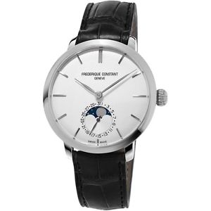 Frederique Constant Mens FC703S3S6 Slim Line Analog Display Swiss Automatic Blac