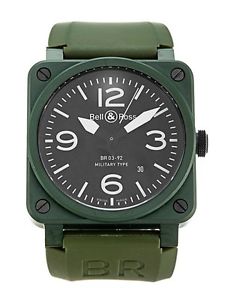 Bell and Ross BR03-92, military ceramic green, WF warranty, 100% genuine