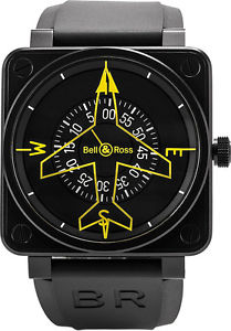 Bell & Ross Aviation BR01-92-Heading Indicator Acero Reloj Automático De Hombre