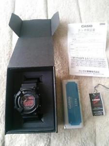 Casio G-SHOCK DW-8200BK-1JF Real black frogman  **Mint**  **Rare** From JAPAN**