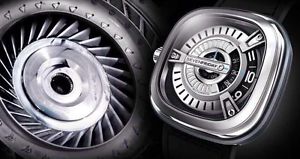 Brand new SevenFriday M1 rotating discs Silver/Rhodium 47mm Automatic Watch