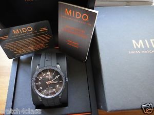 Genuine Mido Multifort Black/white 42mm M018.430 PVD case Automatic chronometer