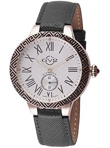 GV2 by Gevril Women's 9125 Astor Enamel Analog Display Quartz Black Watch
