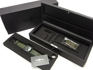 Bell & Ross BR 03-92 Military Type with Box and Warranty Excellent Condition