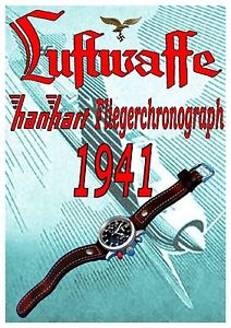 Hanhart 1941 Pattern Luftwaffe Watch Originated From Eastman's