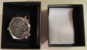 $1,800. MSRP new Black Bernoulli Mercurius Model 0817M 3 Time Zone men's watch