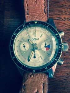 Haste Caribbean Chronograph  Diver Watch 200m 38mm Gorgeous! 3 Spheres FIRM