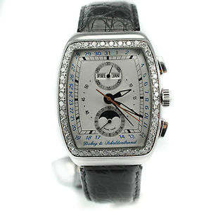 Dubey & Schaldenbrand Gran Chrono Astro 2521 2.5 Ct Diamonds Automatic Watch