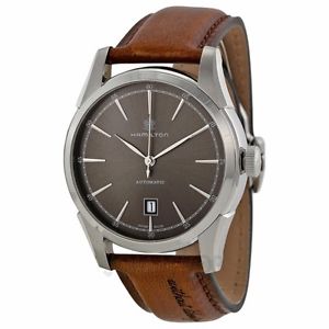 Hamilton H42415591 Spirit of Liberty Automatic Grey Dial Leather Mens Watch