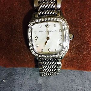 David Yurman thoroughbred watch- Mother Of Pearl Diamond Bezel Watch