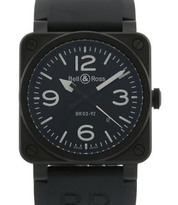 Bell & Ross Aviation Cermaic BR03-92 Men's 42mm Automatic Wristwatch with Box