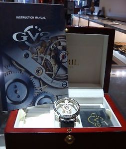 GV2 by Gevril GPhantom Bridge Mechanical Limited Edition Watch 8600 RARE HTF