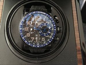 Graham Silverstone Stowe Limited Edition Black Wrist Watch for Men