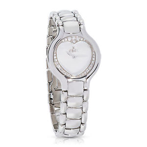 Ladies Ebel Beluga Steel, Diamond, & Mother-of-Pearl Quartz Watch E9157427-10