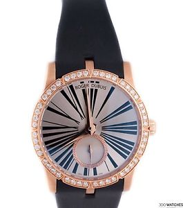 Ladies Roger Dubuis Excalibur 36 RDDBEX0275 18K RG Diamond Automatic Watch