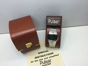 1975 Pulsar Greenie - Collector's dream LED Digital Time Computer Watch  uhr MOT