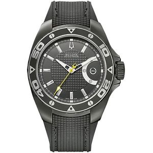 Accutron 65B134 Curacao Mens Watch Grey Dial Stainless Steel Case Swiss Movement