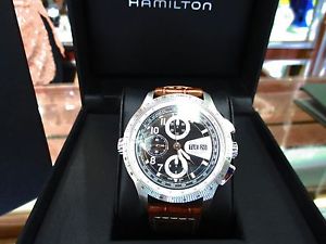 Hamilton Men's H76626535 Khaki X Mach Black Chronograph Dial Watch