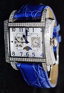 Bulova Innsbruck Accutron Moonphase Diamond Bezel Automatic Stainless Watch