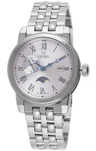 Gevril Men's 2526 CORTLAND Stainless Steel Date Wristwatch