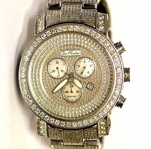 Joe Rodeo mens diamond 9.34ct VS G watch estate vintage gents 210.6g antique