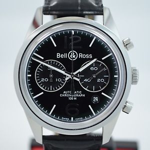 Bell & Ross Vintage Officer 41mm Automatic BR-126 Steel Chronograph Watch