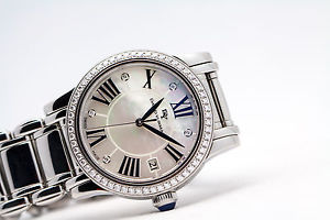David Yurman 38mm Classic Watch Mother of Pearl/Diamond dial, Diamond Bezel