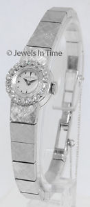 Hamilton 1.00 Carat Diamond and 14k White Gold Ladies Watch