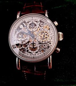 Chronoswiss Opus Men's Automatic SS Watch Chronograph Skeleton CH-7523 REDUCED