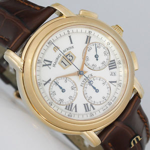 8/2015 REVISION MAURICE LACROIX MASTERPIECE GOLD FLYBACK ANNUAIRE CHRONO  MP6108