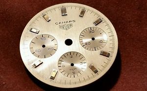HEUER CAMARO  7228 S  18 k SOLID GOLD watch dial,unobtainable!1968 100% original